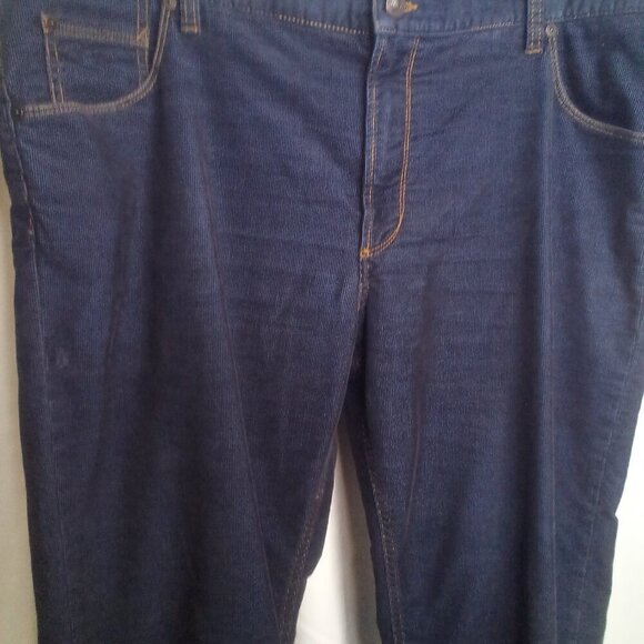 Alberto Corduroy Pants 40 x 34 Modern Fit Straight Blue - Picture 12 of 16